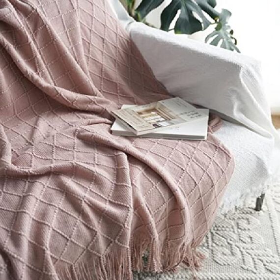 Bed Runner Bettläufer Schal Mit Passenden Kissen Moderner Bettüberwurf Mit Quasten King-Size-Betttuch Weich Gestrickt Für Zuhause Tagesdecke Schutz Bettwäsche Dekoration Für Einzel Doppel Kingsize