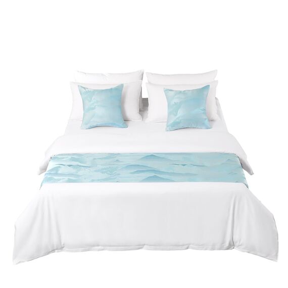 AMBERIS Bett Läufer & Schals, Modern Style Bettschal No Fading Soft (Kissenbezüge separat erhältlich)
