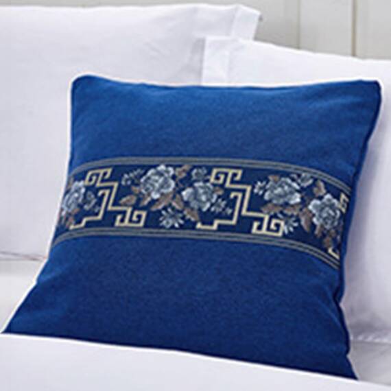 TTiiLoe Kissenbezüge mit Kern, quadratisch, mit unsichtbarem Reißverschluss, Kissen für Sofa, Stuhl, Autositz, 50 x 50 cm, Blau