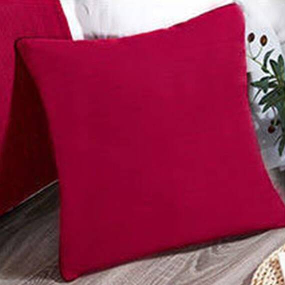 TTiiLoe 50 x 50 cm Kissenbezüge, quadratischer Kissenbezug mit unsichtbarem Reißverschluss, Heimdekoration, Kissenbezug für Sofa, Stuhl, Autositz, Rot