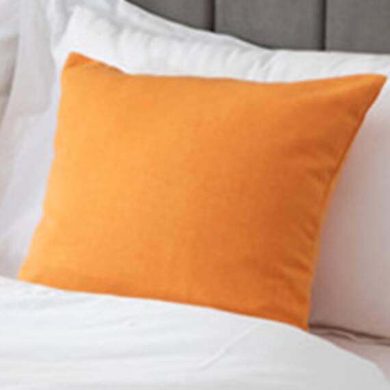 TTiiLoe 50 x 50 cm Kissenbezüge, quadratischer Kissenbezug mit unsichtbarem Reißverschluss, Heimdekoration, Kissenbezug für Sofa, Stuhl, Autositz, Orange
