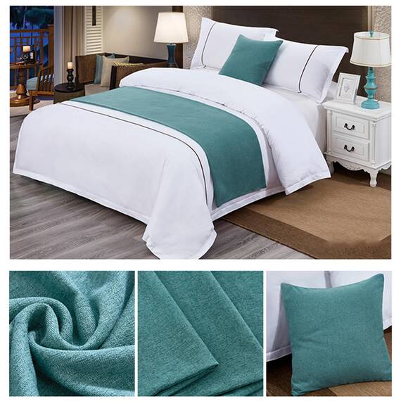 TTiiLoe Luxuriöser Bettläufer, Bettschal für Bettwäsche, Dekoration, moderne Decken, Tagesdecke, Hotel-Bettbezug, Schutz für Schlafzimmer, grün, 50 x 160 cm für 1 m Bett