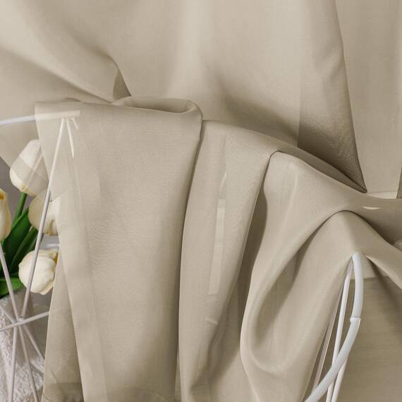 Aiyufeng Durchsichtige Vorhänge, 114 cm lang, 2 Paneele, halbtransparent, Voile-Vorhang, Stangentasche, durchscheinende Fenstervorhänge für Schlafzimmer, Bett, Baldachin, Wohnzimmer, Esszimmer