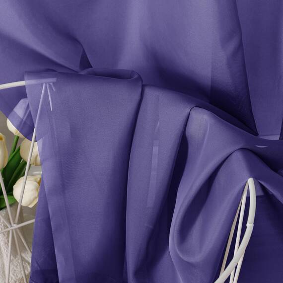 Aiyufeng Violette transparente Vorhänge, 183 cm Länge, 2 Paneele, lichtfilternde, luftige Stangentasche, violette Fenstervorhang, Behandlungsvorhänge für Küche, Schlafzimmer, Wohnzimmer, jeweils 106,7