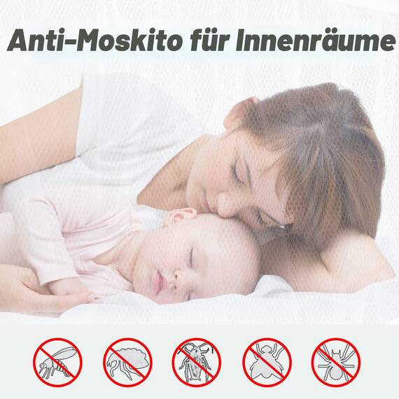 South To East Himmelbettvorhänge mit 4 Ecke für Erwachsene, Moskitonetz für das Bett, luxuriöse Bettvorhänge für die Schlafzimmerdekoration, reißfestes Polyester