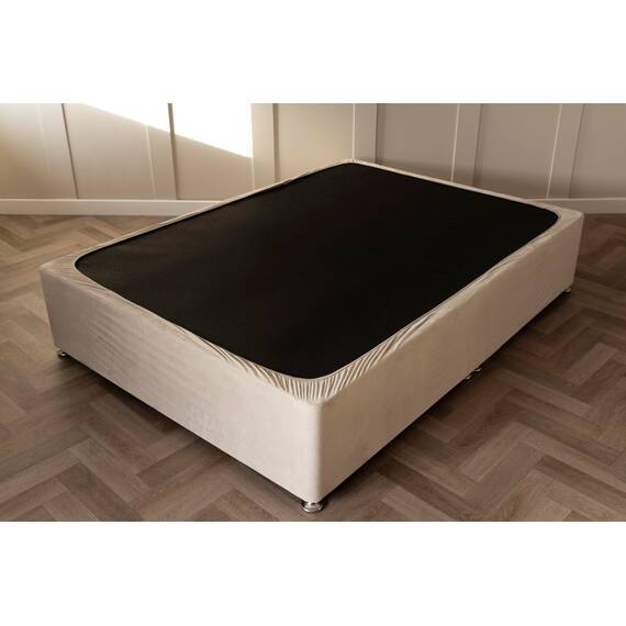 Belledorm Querbehang, 48,3 cm, Extra tief, Faltenvolant – verwandelt einen langweilig aussehenden Diwan – luxuriöses Velourslederimitat, leinen, King Size