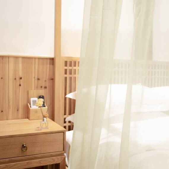 Linentalks Elfenbeinfarbene Betthimmel-Vorhänge für Queen-Size-Bett und Vollbett, cremefarben, durchscheinender Betthimmel, Schal, Volant, Betthimmel, Betthimmel, Betthimmel, 1 Stück, 52 x 228 cm,