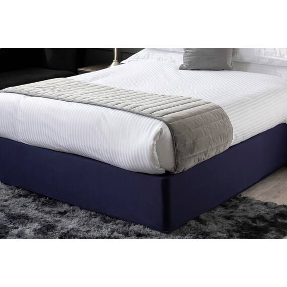 Belledorm Jersey-Unterlage – Verwandeln Sie einen tristen Bettkasten (Marineblau, Einzelbett)
