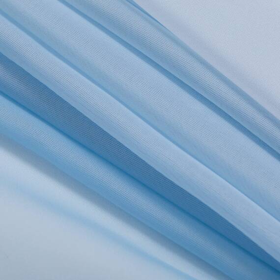 Pony Dance Vorhang für Hochzeit – Vorhänge, Schal, weich, Querbehang, romantisch, transparent, Tüll, für Dekoration, Hochzeitsbogen, L 152 x H 548 cm, Hellblau Farbverlauf, 1 Stück