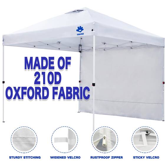 Fanpat Seitenwände für Pavillon (Weiss/opulenter Garten, 1PCS)