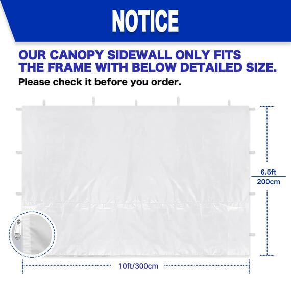Fanpat Seitenwände für Pavillon (Weiss/opulenter Garten, 1PCS)
