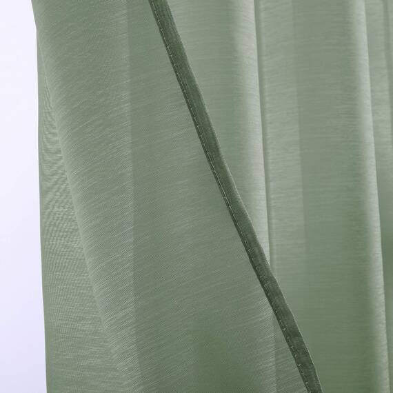 Voile-Vorhänge mit Ösen, 114,3 cm Länge, für Kinderzimmer, Salbeigrün, für Schlafzimmer, Jungenzimmer, 132,1 x 114,3 cm lang