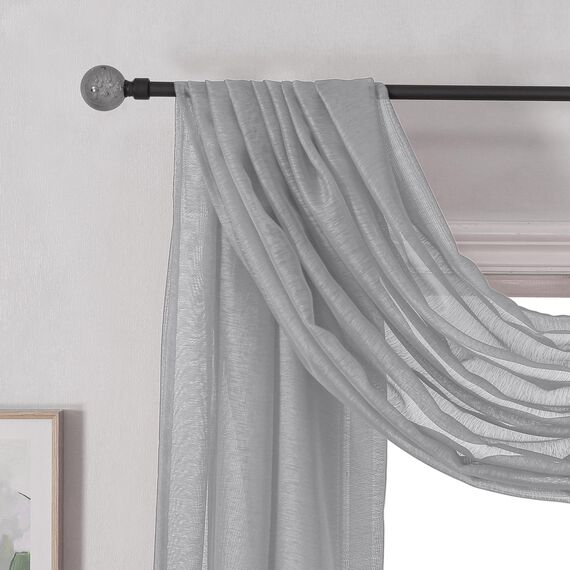DONREN Halbtransparenter Schal 52" x 144" grau