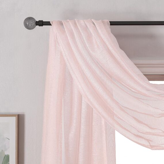 DONREN Halbtransparenter Schal 52" x 216" rose