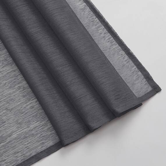 DONREN Dunkelgrauer Fensterschal für Outdoor-Dekoration – verleiht Vorhangpaneelen einen luxuriösen schönen eleganten Effekt (1 Panel, 132 x 545 cm lang)