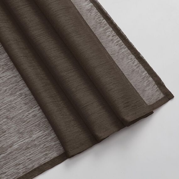 DONREN Schokoladenbrauner Fensterschal für Outdoor-Dekoration – verleiht Vorhangpaneelen einen luxuriösen, schönen eleganten Effekt (1 Panel, 132 x 545 cm lang)