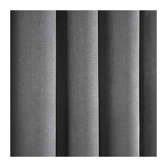 Fusion Strata Vorhänge, gewebt, mit Ösen, gefüttert, 168 x 183 cm, silberfarben, Futter: 100% Polyester, Silber