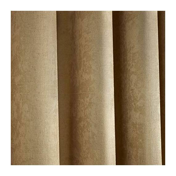 Fusion Romolo Strata Vorhänge, gewebt, mit Ösen, gefüttert, 228 x 228 cm, Ockerfarben, Futter: 100% Polyester, Ocker