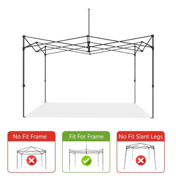 Abccanopy, Ersatzdach für Baldachin für Pop-Up-Zelt (25,4 x 25,4 cm, dunkelgrün)