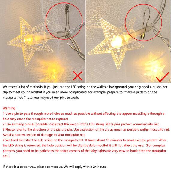 Betthimmel mit 4 Bettvorhang himmelbett vorhänge mit Lichter moskitonetz mit 100 Sternen Lichterketten atteriebetrieben für Einzel Doppelbett Home Schlafzimmer Geburtstag Dekoration（weißer Stern）