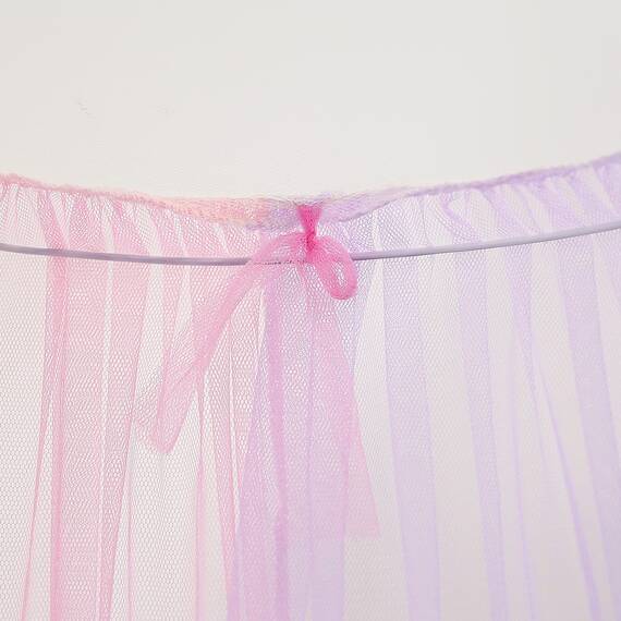 Nattey Prinzessin Mädchen Spitze Bettwäsche Moskitonetz Himmel Bites Schützen für Twin Queen King Size Überdachungen, Acrylbeschichtete Baumwolle, violett, Einheitsgröße