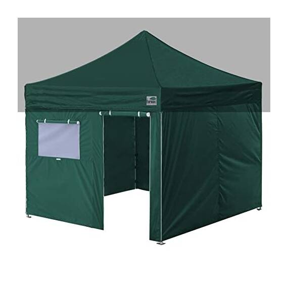 Eurmax USA Wände mit durchgehendem Reißverschluss für 25,4 x 25,4 cm, einfaches Pop-Up-Zelt, Seitenwand-Set mit aufrollbarem Netzfenster und Tür, nur 4 Wände, Rahmen und Oberseite Nicht im