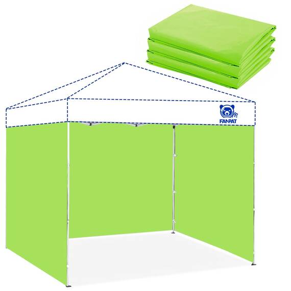 Fanpat 3 x Baldachin-Seitenwände für 25,4 x 25,4 cm großes Pop-Up-Zelt, wasserdicht, 99 % UV-Schutz, 3 Seitenwände, nur Seitenwand, Vordachzelt nicht im Lieferumfang enthalten