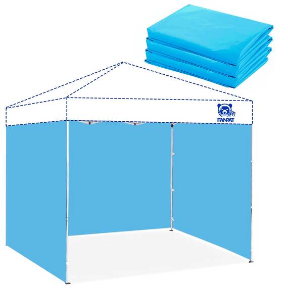 Fanpat 3 x Baldachin-Seitenwände für 25,4 x 25,4 cm großes Pop-Up-Zelt, wasserdicht, 99 % UV-Schutz, 3 Seitenwände, nur Seitenwand, Vordachzelt nicht im Lieferumfang enthalten