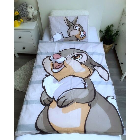 Disney Baby-Bettbezug Panpan Bambi, 100% Baumwolle, Bettwäsche 100 x 135 cm, Kissenbezug 40 x 60 cm