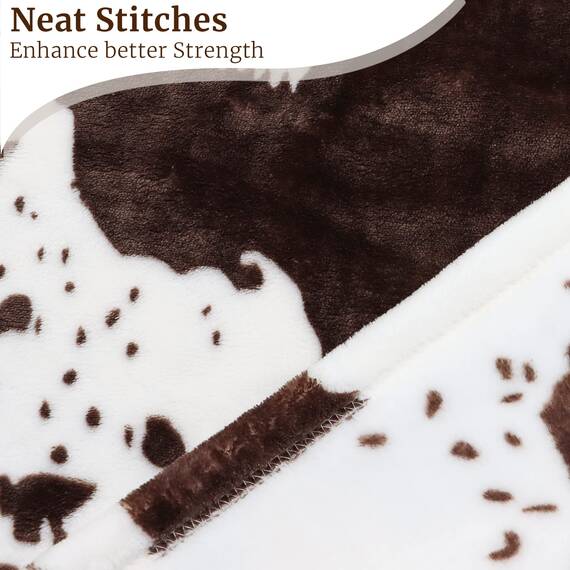 Decke mit niedlichem Kuh-Druck, gemütlich, weich, leicht, Kuhdecke, warmes Fleece, flauschig, Plüsch, für alle Jahreszeiten, Sofa, Bett, Reisen, Couch, Kuhdecke, Geschenke für Baby, Kleinkind