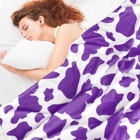 HSEEC Warme Decke, lila, Überwurf, Decken, Fleecedecke, weich für Bett