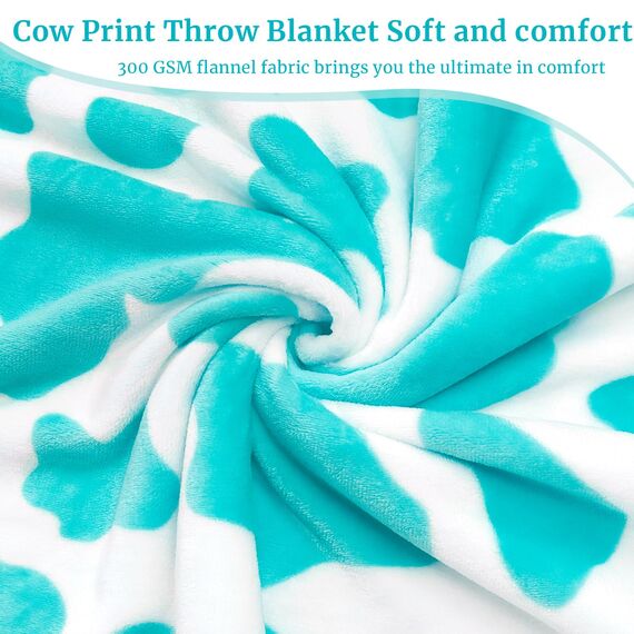 Blaue Überwurfdecke, Geschenk für Frauen, weiche flauschige Fleecedecke für Couch, Bett, Sofa, gemütlich, warm, leicht, blaue Decke, hellblau und königsblau, Heimdekoration, Geburtstag für Frauen