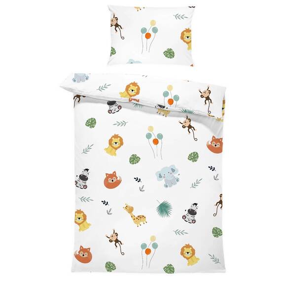 Kinderbettwäsche Baby Bettwäsche 100x135 cm aus Baumwolle - Kinder Set von Duvet Cover 100 x 135 und Kissenbezug 40x60 cm Junge und mädchen babybettwäsche bettbezug für Kleinkind Oeko-Tex