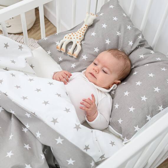 Kinderbettwäsche Baby Bettwäsche 90x120 cm aus Baumwolle - Kinder Set von Duvet Cover 90 x 120 und Kissenbezug 40x60 cm Junge und mädchen babybettwäsche bettbezug für Kleinkind Oeko-Tex