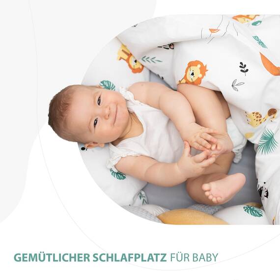 Kinderbettwäsche Baby Bettwäsche 100x135 cm aus Baumwolle - Kinder Set von Duvet Cover 100 x 135 und Kissenbezug 40x60 cm Junge und mädchen babybettwäsche bettbezug für Kleinkind Oeko-Tex