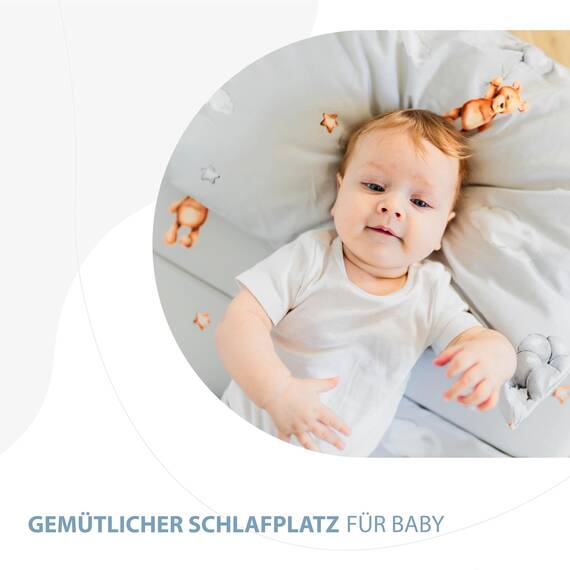 Kinderbettwäsche Baby Bettwäsche 90x120 cm aus Baumwolle - Kinder Set von Duvet Cover 90 x 120 und Kissenbezug 40x60 cm Junge und mädchen babybettwäsche bettbezug für Kleinkind Oeko-Tex