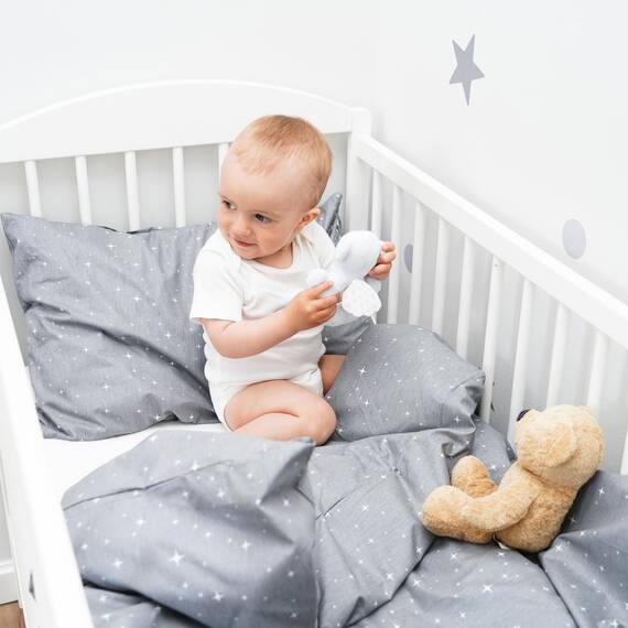Kinderbettwäsche Baby Bettwäsche 100x135 cm aus Baumwolle - Kinder Set von Duvet Cover 100 x 135 und Kissenbezug 40x60 cm Junge und mädchen babybettwäsche bettbezug für Kleinkind Oeko-Tex
