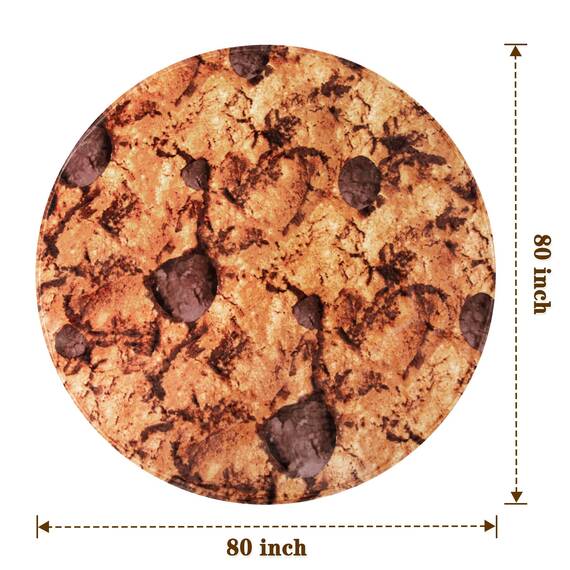 mermaker Plätzchen-Wendedecke 2.0, ca. 203 cm, für Erwachsene und Kinder, realistische Plätzchen-Überwurfdecke aus weichem Flanell mit 285 g/m²