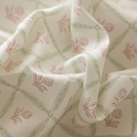 AOJIM Bettwäsche-Set aus reiner Baumwolle, 3-teiliges Set mit 1 weichen Bettbezug und 2 Kissenbezügen mit Schleife, für großes Doppelbett (Full Size), für Kinder und Erwachsene, Rosa, Blumenmotiv,