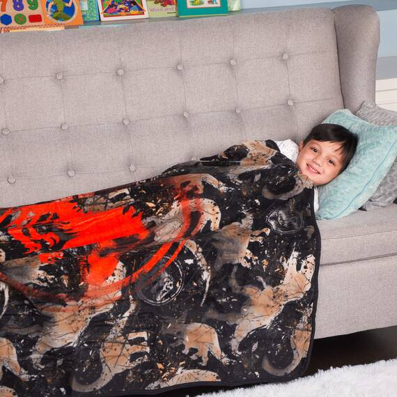 Franco Jurassic World Kinder-Bettdecke, weicher Plüsch, 117 x 152 cm