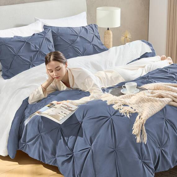 Andency Bettwäscheset für King-Size-Betten (267 x 228 cm), 3-teilig, weich, leicht, Western-Bettwäsche, modern, mit Quetschfalten, für alle Jahreszeiten, warme Daunen-Alternative, für Jungen, Herren