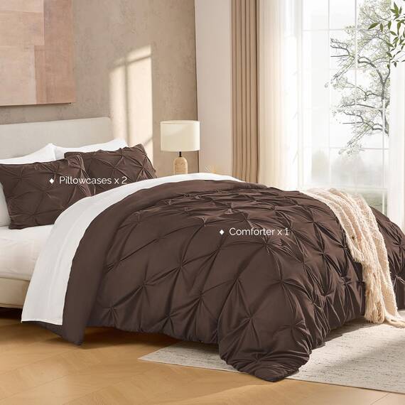 Andency Bettwäsche-Set für King-Size-Betten (267 x 228 cm), 3-teilig, weich, leicht, Western-Bettwäsche, modern, mit Quetschfalten, für alle Jahreszeiten, warme Daunen-Alternative für Jungen, Herren