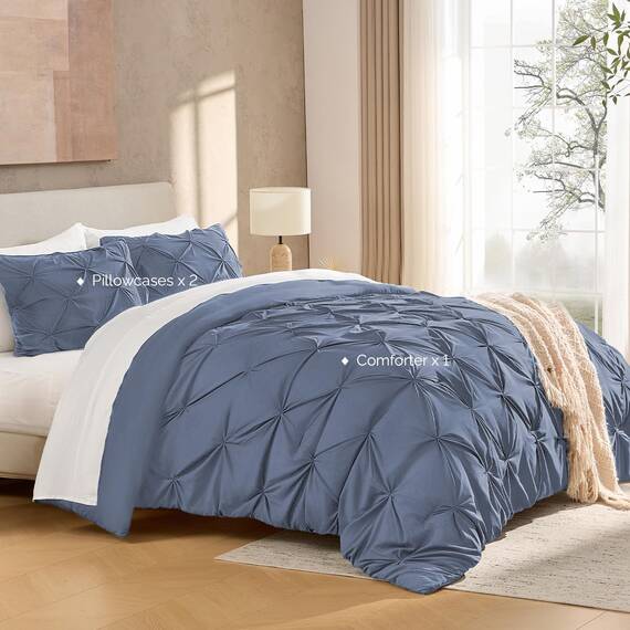 Andency Bettwäscheset für King-Size-Betten (267 x 228 cm), 3-teilig, weich, leicht, Western-Bettwäsche, modern, mit Quetschfalten, für alle Jahreszeiten, warme Daunen-Alternative, für Jungen, Herren