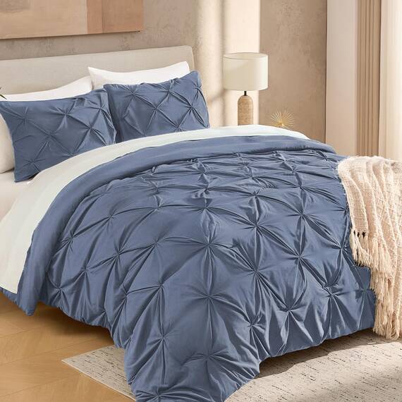 Andency Bettwäscheset für King-Size-Betten (267 x 228 cm), 3-teilig, weich, leicht, Western-Bettwäsche, modern, mit Quetschfalten, für alle Jahreszeiten, warme Daunen-Alternative, für Jungen, Herren