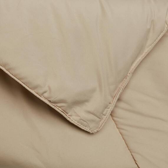 Sweet Home Collection 5-teiliges Bettwäscheset mit Tasche, einfarbig, für alle Jahreszeiten, weiche Daunen-Alternativdecke und luxuriöse Mikrofaser-Bettlaken, Beige, Twin XL