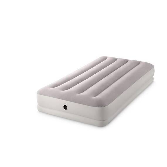 Intex 64177 - Luftmatratze Einzelbett Dura-Beam Prestige Mid-Rise, Aufblasbare Matratze mit Ventil, Geeignet für 1 Person, PVC, Mehrfarbig, 99x191x30 cm