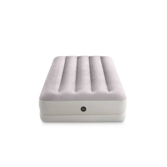 Intex 64177 - Luftmatratze Einzelbett Dura-Beam Prestige Mid-Rise, Aufblasbare Matratze mit Ventil, Geeignet für 1 Person, PVC, Mehrfarbig, 99x191x30 cm