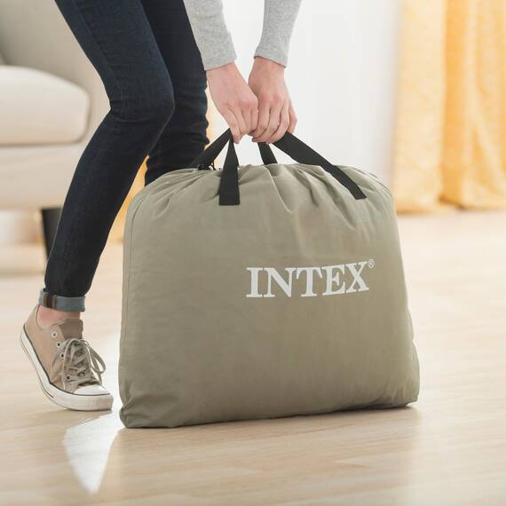 Intex Twin Deluxe Luftmatratze mit Fiber-Tech RP, aufgeblasene Größe: 99 cm x 191 cm x 42 cm (64132.)