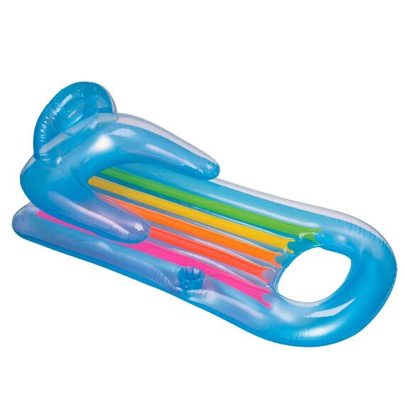Intex 58802EU - Aufblasbarer Sessel zum Sonnenbaden, Vinyl, Mehrfarbig, 160x85 cm