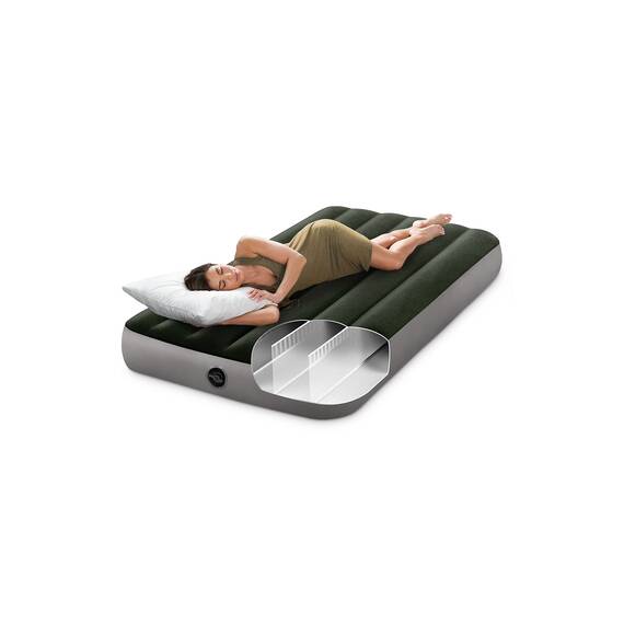 Intex 64107E Dura-Beam Standard Prestige Luftmatratze: Fiber-Tech – Doppelbettgröße – 25,4 cm Betthöhe – 136 kg Tragkraft – Pumpe separat erhältlich